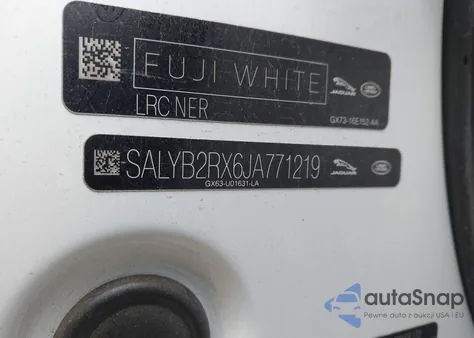 2018 Land Rover Range Rover Velar P250 S из США, поврежденный, VIN SALYB2RX6JA771219